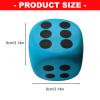 yanzunlrn 6Pcs Educational Bright Color 6 Sided Dices Foam Large Cubes with Dots Colorful Big Foam Large Dices Set for Game Dots Educational Toy view 3