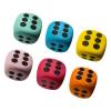 yanzunlrn 6Pcs Educational Bright Color 6 Sided Dices Foam Large Cubes with Dots Colorful Big Foam Large Dices Set for Game Dots Educational Toy view 4