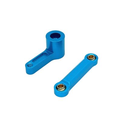 RC Car Upgrade Parts for MJX for Hyper Go 7303 1/7 Metal 25T Servo Arm Servo Horn Steering Servo Link Rod RC Car Upgrade Parts OP Accessories