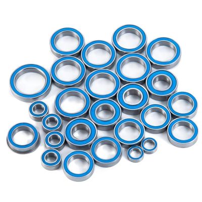 Rc Upgrade Spare Parts for Kraton 4S for BLX for Outcast 1/10 26PCS Rubber Sealed Bearing Kit RC Crawler Car Blue Parts
