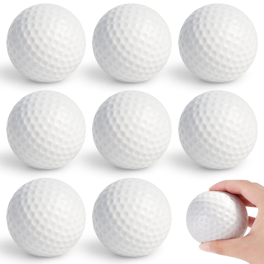 2.5Inch Mini Golf Ball Stress Ball 9 Packs Golf Foam Sport Balls Party Gift