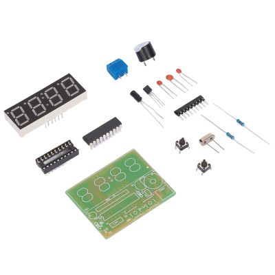 Aumotop DIY Clock Kit ABSPower Supply Voltage 4 Digit Electronic Soldering Clock Set for Schools