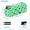 decor gift stroller organizer shoulder strap Dog Cat Paw Print Teal double stroller caddy organizer with infant view 3