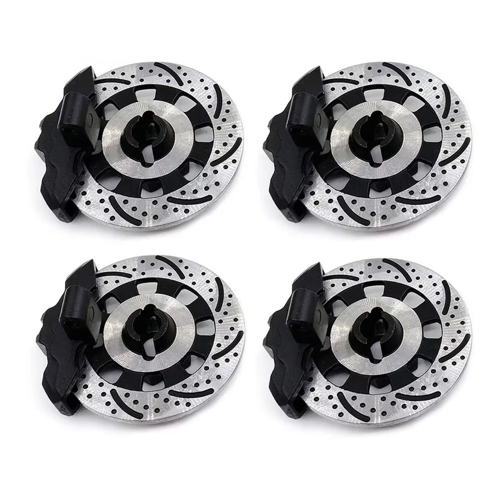 RC Cars Models Compatible with Traxxas for Unlimited for Desert for Racer for UDR 8569 1/7 RC Car Accessories 4Pcs Aluminium Alloy Brake Disc Drive Hub(Black)