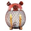Aumotop Piggy Bank Cute Iron Holder Money Box for Kids, Handmade Crafts for Home Decoration or Gift Young Children view 1
