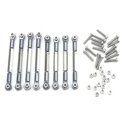 RC Parts Spare Parts for WPL B1 B-1 B14 B-14 B24 B-24 C14 1/16 Metal Steering Pull Servo Rod Base RC Car Parts Accessories Upgrades and Replacements Repairs(Gray)