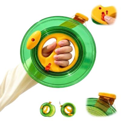 Ergonomic Kite Line Winder with Lock, Large Capacity Kite Reel, Anti Slip Grip String Holder, Heavy Duty Flying Spool Handle, Easy Control Launcher for Outdoor Recreation, Beginner Friendly (10.24in)