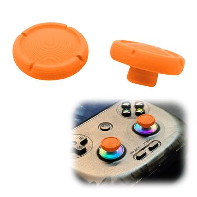 Joystick Caps ForANBERNIC RG406V/RG406H/RG476H/RG477M, Gaming Console Thumb Stick Grip Cover Button Caps Replacement (Orange)