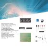 Digital Clock Kits 4 Digit Electronic Soldering Clock Kit with Second Correction Function for Schools DIY Learning view 3