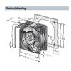 80 x 8038 mm rpm8212JN 8038 12V 10.3W Inverter Axil Flow Fan view 3
