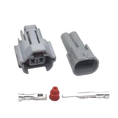 5 Sets 2 Pin Top Slot Female Male Connector 6189-0060 Connectors KIT(Army green)