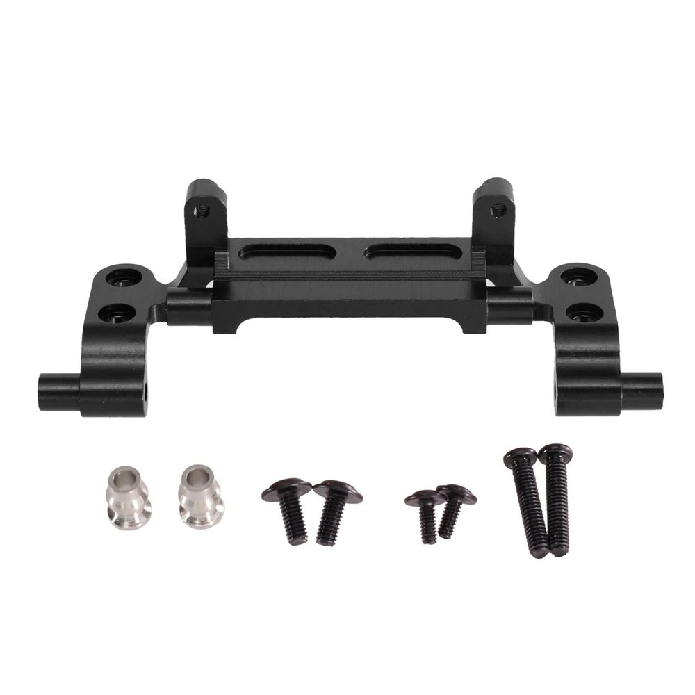 for Metal Upgrade Rod Bracket Bridge servo Base MN82 MN78 LC79 MN168 new 99s 1/12 RC Automotive Parts Accessories(Black)