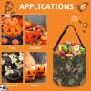 Camouflage Tree Hunting Halloween Trick or Treat Bucket Tote Bag 7.9x8.3 in view 4