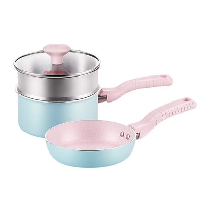 Cookware set intimate baby food supplement pot instant noodle non-stick small milk with steamer