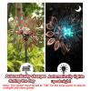 Wind Spinners for Outdoor Yard Decor, 360 Swivel Large Outdoor Metal Wind Spinner with Solar Lights, 75" Wind Sculptures Garden Decor for Patio Lawn Backyard Landscape view 3
