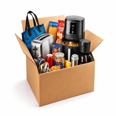 Mixed Electronics & Accessories box, Tablet, home electronics,womans bags, food, Gaming Components, toys