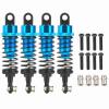 Baxnore RC Aluminum Shock Dampers Heavy Duty Upgrade Suspension Parts Precision Matched Piston for A949 A969 A979 K929 1/18 Scale Model Cars Titanium Yellow Blue Purple 4Pcs (Blue) view 1