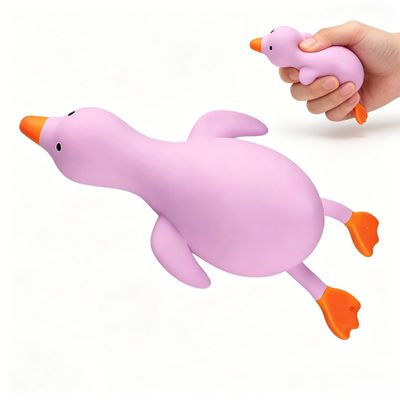 Cute Duck Squishy Toy, Slow Rising Soft Squeeze Fidget Toy, Stress & Anxiety Relief Sensory Toy for Adults, Kawaii Decompression Squishies (Purple)