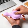 Cute Duck Squishy Toy, Slow Rising Soft Squeeze Fidget Toy, Stress & Anxiety Relief Sensory Toy for Adults, Kawaii Decompression Squishies (Purple) view 2