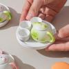 Miniature Tea Service Accessories Set Cats Theme Miniature Tea Cup Teapot Decoration for Home Use Earthenware Container view 2