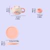 Miniature Tea Service Accessories Set Cats Theme Miniature Tea Cup Teapot Decoration for Home Use Earthenware Container view 4