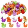 Bemonew 90PCS Mini Resin Ducks, Cute Vegetable-Themed Miniature Ducks Figures for DIY Crafts, Random Mixed Type view 1
