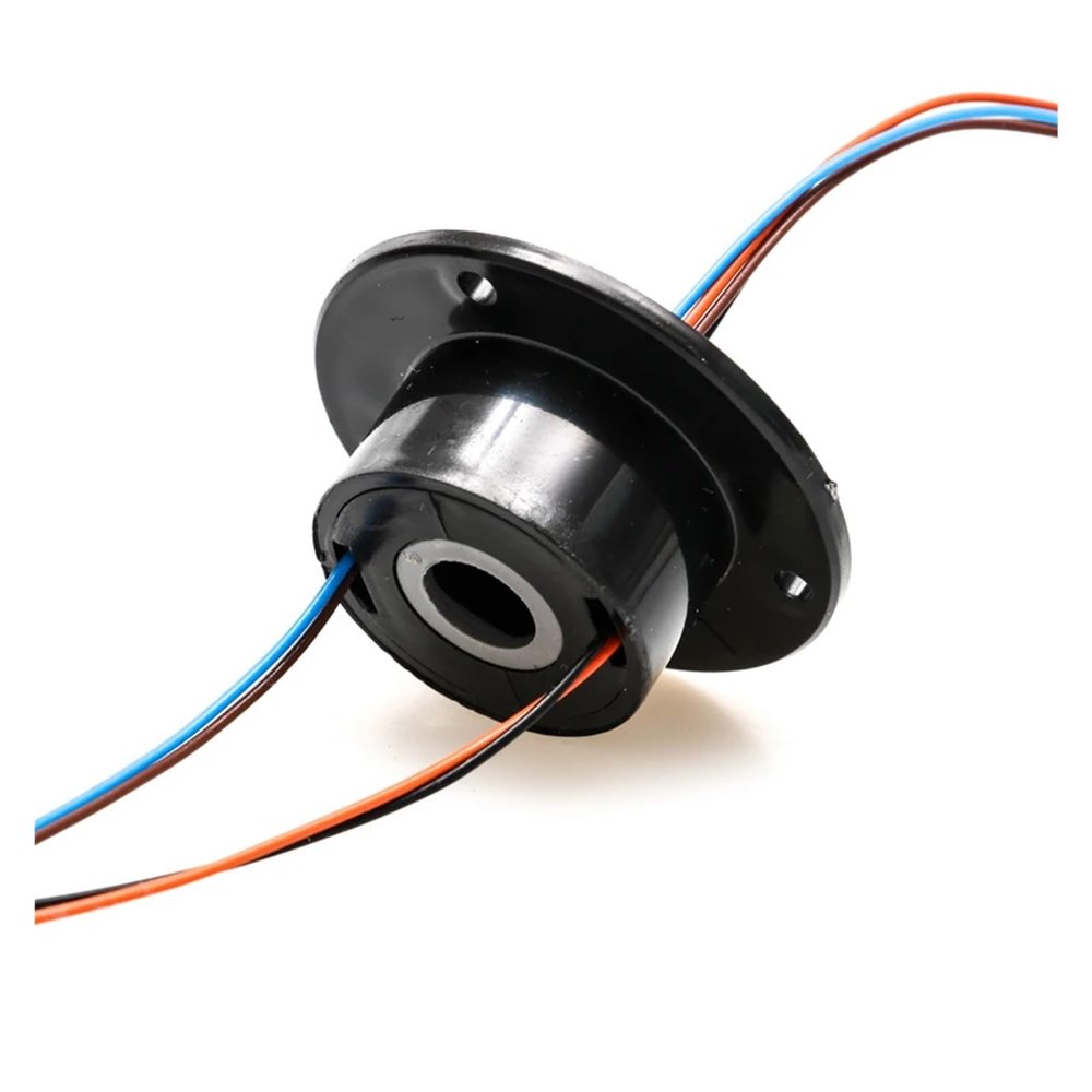 10mm Mini Hole Hollow Slip Ring 4 Channels 2A Conductive Electric Collector Slipring Rotary Joint Connector 240VAC/DC