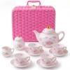 Giggle & Honey Floral Porcelain Tea Set for Girls view 1