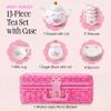 Giggle & Honey Floral Porcelain Tea Set for Girls view 3