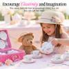 Giggle & Honey Floral Porcelain Tea Set for Girls view 4