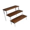 Pffiocix Multi Levels Wooden Rack for Displaying Action Figures and Sweet Treats Display Stand for Model Cars Traditional Step Shelf for Collectibles view 1