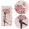 Tnviud Pattern Wallet Design Flip PU Leather Cover Skin Protection Case for Vasco Translator Q1 3.54" (Umbrella Girl) view 4