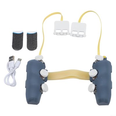 DIY Magnetic Game Controllers for iPad Tablet with for pulse Continuous Function, 3D Printed Shell, Quick Connects Buttons, Portable Lanyard for Action Games, Yellow(7.9~9.1)