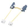 DIY Magnetic Game Controllers for iPad Tablet with for pulse Continuous Function, 3D Printed Shell, Quick Connects Buttons, Portable Lanyard for Action Games, Yellow(7.9~9.1) view 3