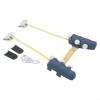 DIY Magnetic Game Controllers for iPad Tablet with for pulse Continuous Function, 3D Printed Shell, Quick Connects Buttons, Portable Lanyard for Action Games, Yellow(7.9~9.1) view 4