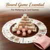 Crystal Mahjong Dice, Mahjong Squeeze Dice Bag, 15mm CrystalDice Polished Energy Stone, Dice Dish Mahjong, Gemstone Mahjong Dice Natural Crystal Clear Set, Lucky Gifts for Board Game Party (Purple*2) view 2
