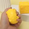mogizui Cheese Cube Squeeze Toy for Stress Relief, Ultra Soft TPR Fidget Sensory Pack, Realistic Simulation Food Anxiety Relief Tool, 1.77 Inch, Yellow, 1/2/3 Count 1pc view 3