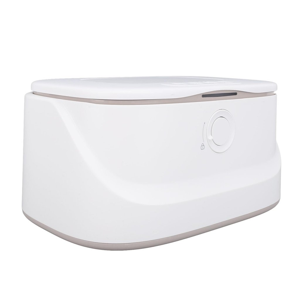 Drfeify Baby Wipe Warmer with Night Light Adjustable Temperature Large Capacity Wet Wipes Heater for Infant Care (White)