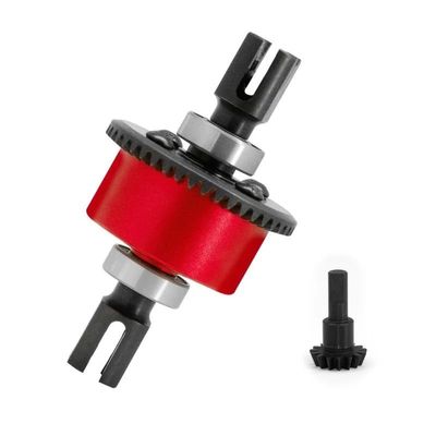 for 43T 10T Metal Diff Gear Set for ARR-ma 6S 1/8 1/7 RC Upgrade | Durable Front Rear Differential Parts(Red)