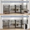 Kfvigoho Freestanding Dog Gates for Doorways, 32"x72" Extra Tall & Wide view 3