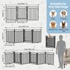 Kfvigoho Freestanding Dog Gates for Doorways, 32"x72" Extra Tall & Wide view 4