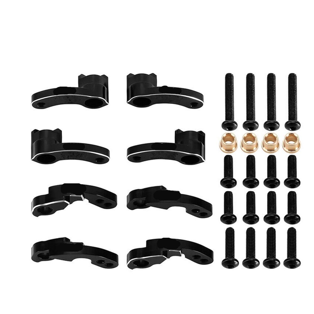 1Set CNC Aluminum Shock Flex Blades for Trax-xas TRX4M 1/18 RC Crawler Car Upgrade Parts Front & Rear Shock Absorber Lift Kit New