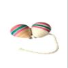 SODEF Wooden Spinning Top Toy Traditional Nostalgic 's Game with 2 Meter String for Skill Development - Yellow view 1