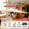 Rc Paper Airplane Motor Kit DIY Model Airplanes Launcher Construction Set with Gyro Stabilizer Dual Propellers Foldable Electric Remote Control Paper Plane Drone Stem Toy Tech Gadgets Gifts(Set 1) view 2