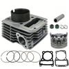 Cylinder for Zontes Zt150-8a for Hao Jiang HJ150 TY125 TY150 Piston Assembly Piston Pin is 13mm Diameter is 62mm Motorcycle Cylinder Piston Kit(Black)(Silver) view 1