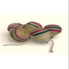 SODEF Wooden Spinning Top Set 6 Pieces Traditional Nostalgic Toy with 2 Meter String for Ages 9+ - Brown view 2