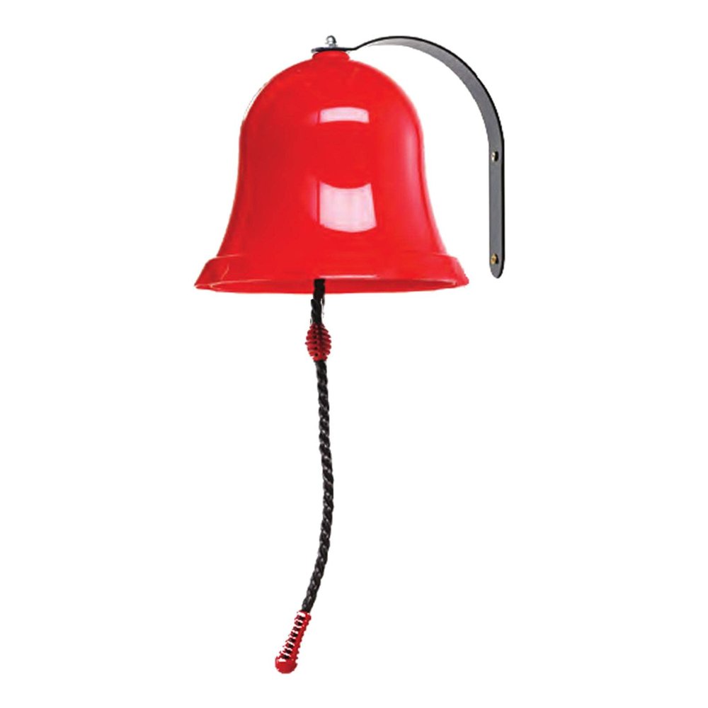 DuskHaven Toy Playground Musical Educational Bell Metal Accessory Enlightenment Set Mountable Suitable Girls Children, Red