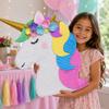 Custom Base Pinatas/Piatas Handmade Birthday Party Decorations with Pull String & Smash Option, Choose Theme and Size, Kids Party Centerpiece (24" Medium, Unicorn Pinata Floral Head) view 2
