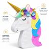 Custom Base Pinatas/Piatas Handmade Birthday Party Decorations with Pull String & Smash Option, Choose Theme and Size, Kids Party Centerpiece (24" Medium, Unicorn Pinata Floral Head) view 3