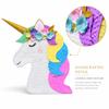 Custom Base Pinatas/Piatas Handmade Birthday Party Decorations with Pull String & Smash Option, Choose Theme and Size, Kids Party Centerpiece (24" Medium, Unicorn Pinata Floral Head) view 4